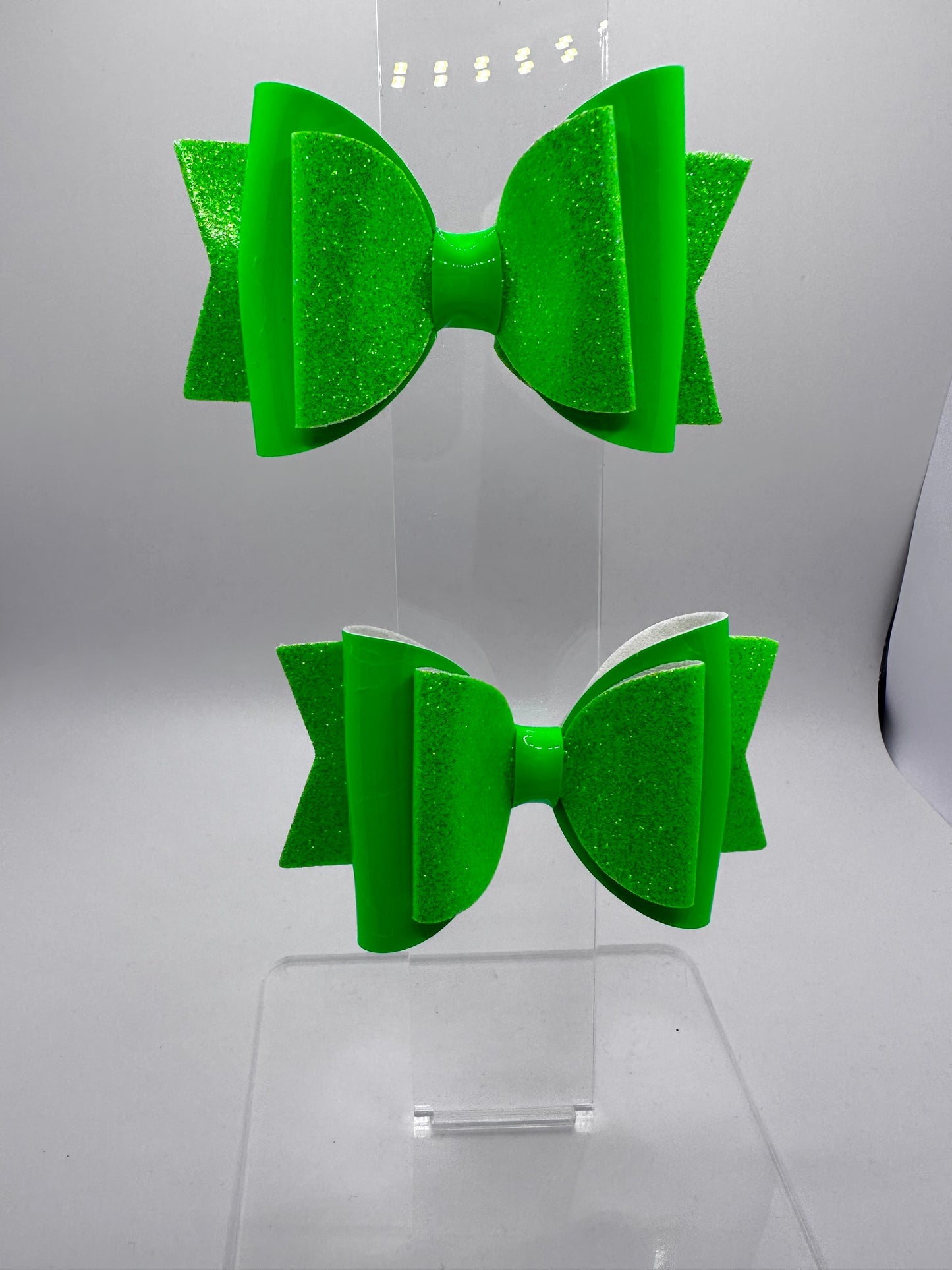 Glitter Neon Vinyl and solid Hair Clips Peers