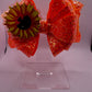 Orange Hair Clips Bow