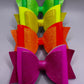 Glitter Neon Vinyl and solid Hair Clips Peers