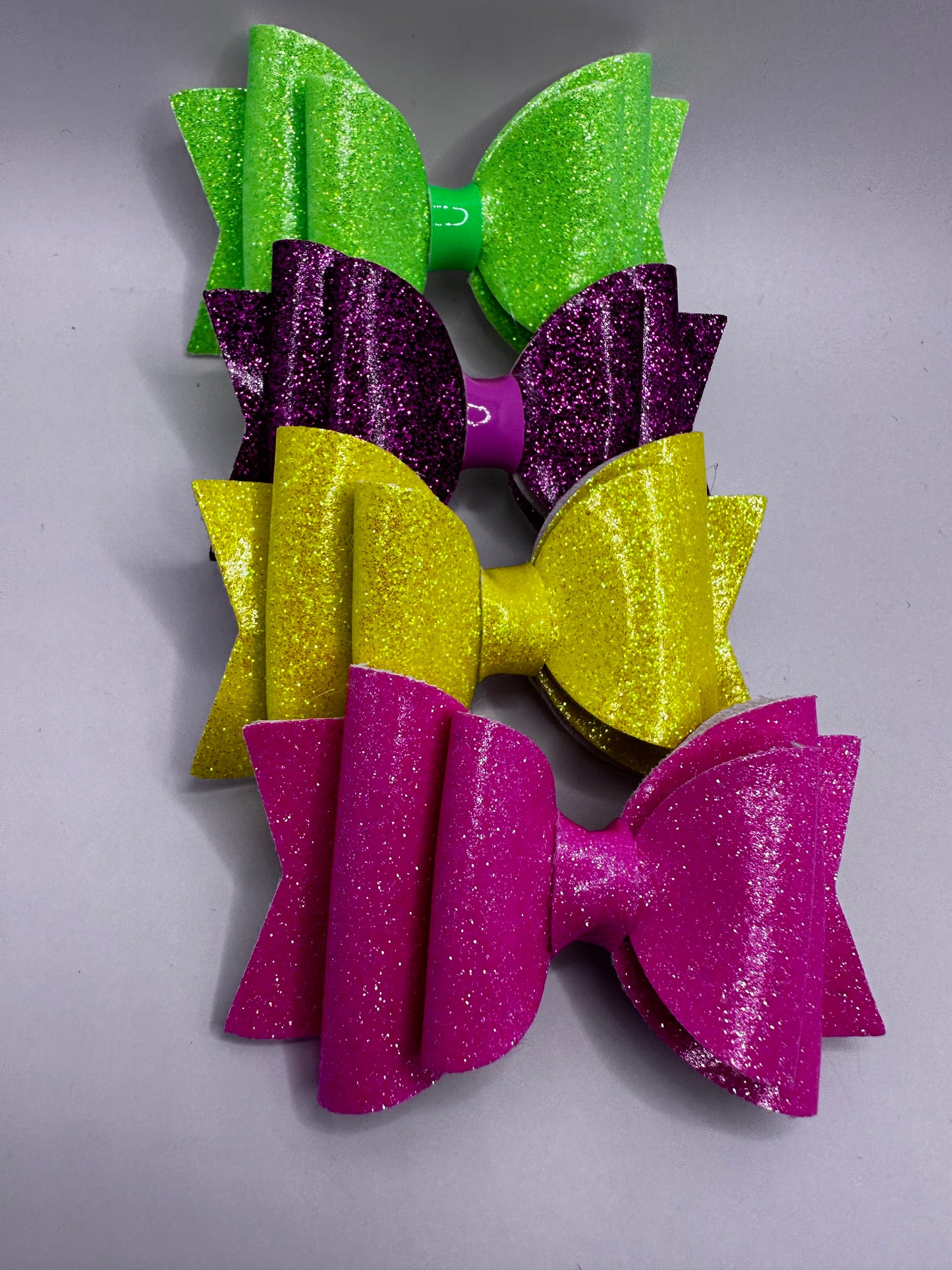 Glitter Vinyl  Hair Clips Peers