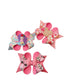 Pink Glitter Hair Clip Set