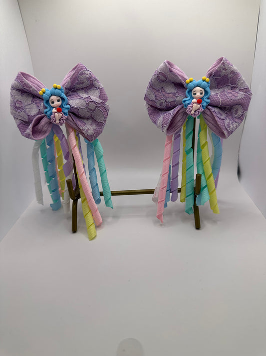 Purple Hair Clips Peers