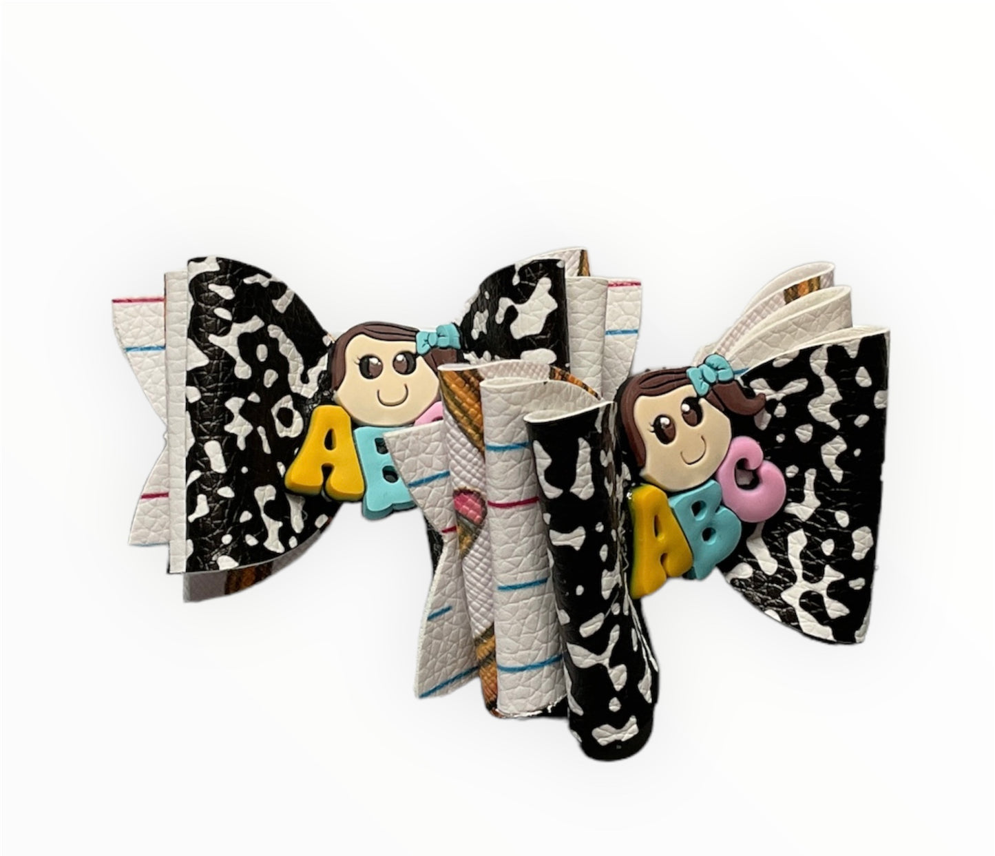 ABC Girls Hair Clip Bow BS